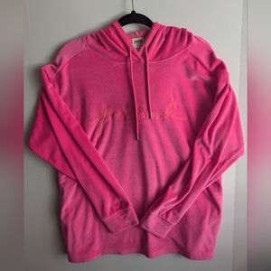 PINK Victoria's Secret Hot Pink Sweater With Hood!